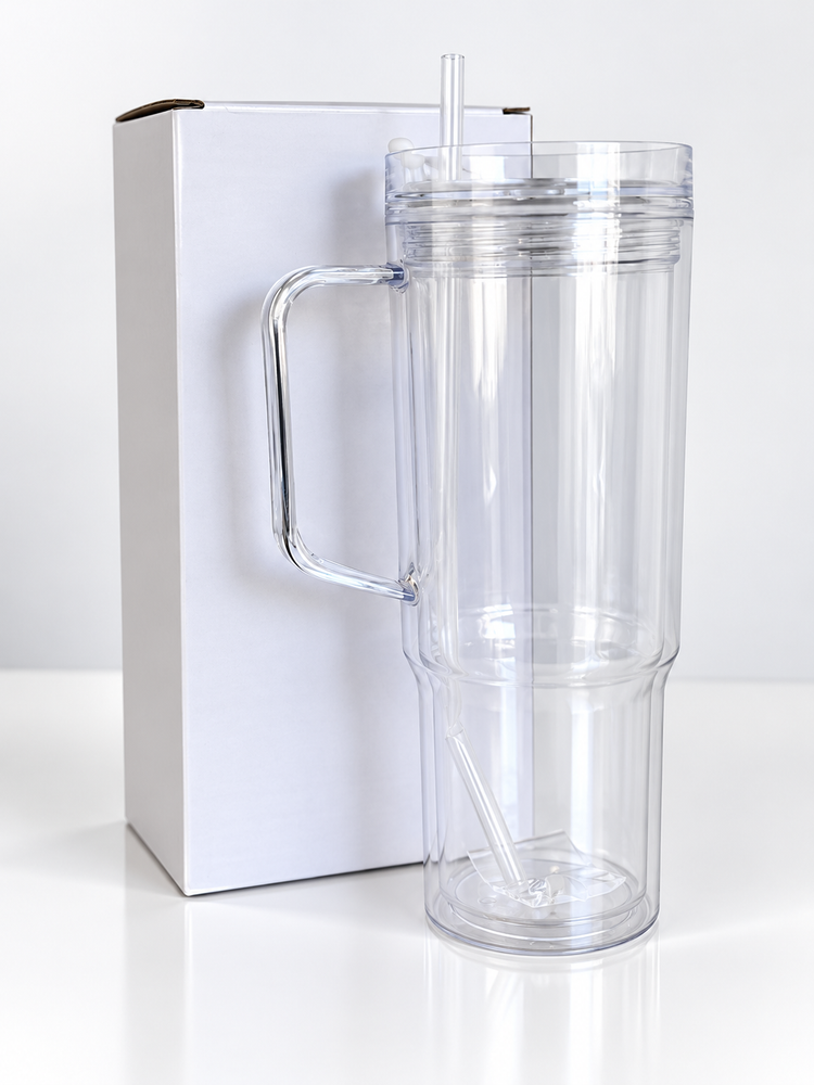 40oz Acrylic Stanley Dupe Snowglobe