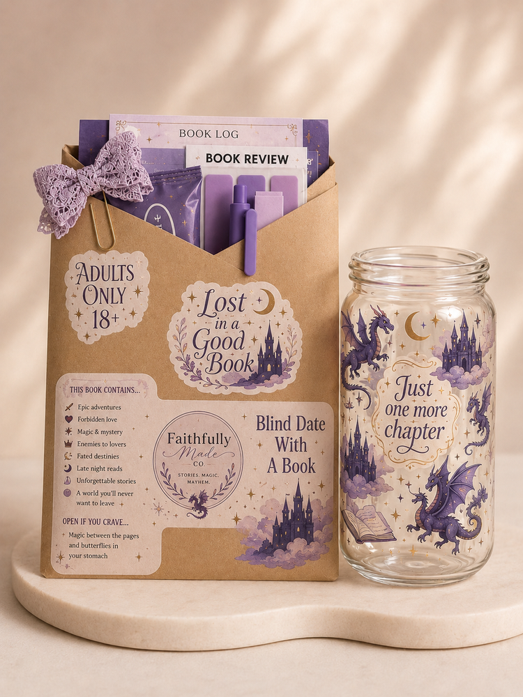 Blind Date with a Book and Libbey can Tumbler