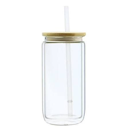 16oz Glass Libby can Snowglobe