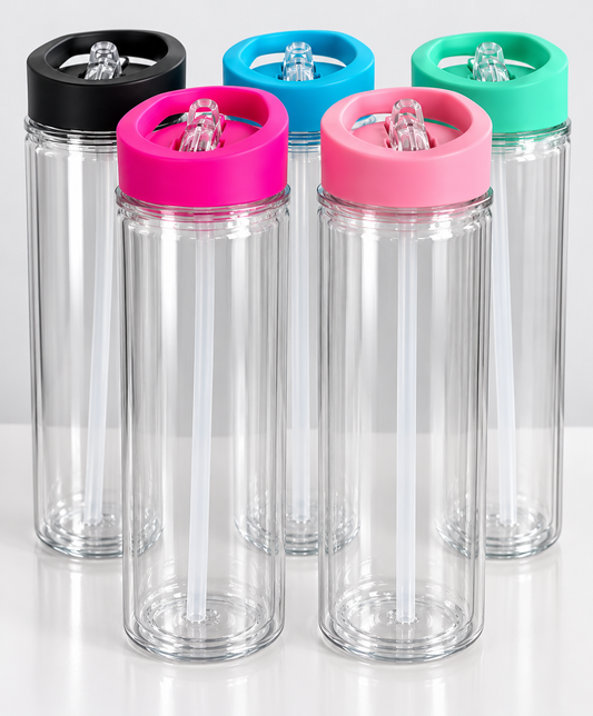 15oz Kids Acrylic Snowglobe Drink Bottle